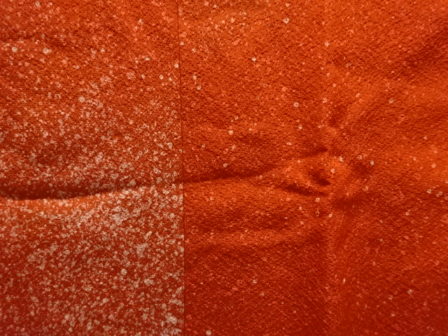  未使用品　のり散らし模様ロング道行コート